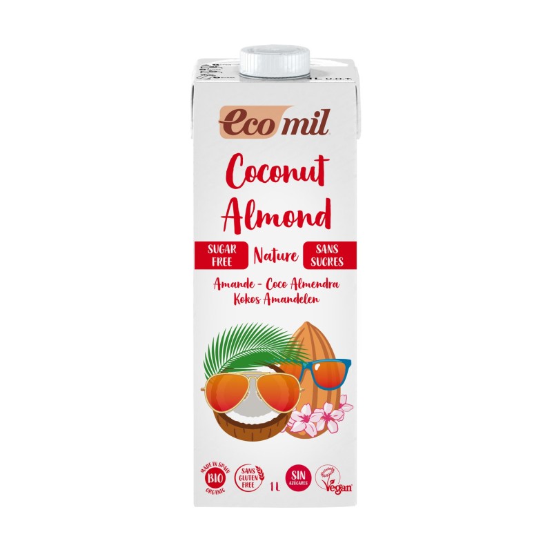 ECOMIL COCO ALMENDRA NATURE BRICK 1L - Imagen 1