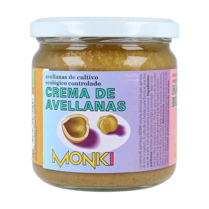 CREMA AVELLANAS BIO 330 GR - Imagen 1