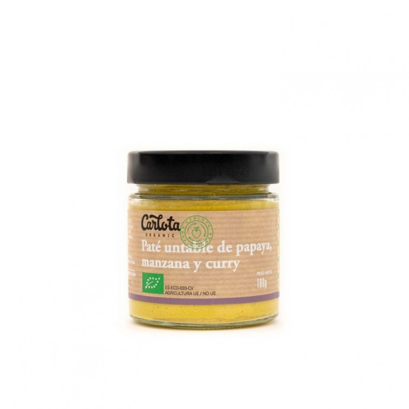 PATE UNTABLE DE PAPAYA MANZANA Y CURRY 180 GR ECO