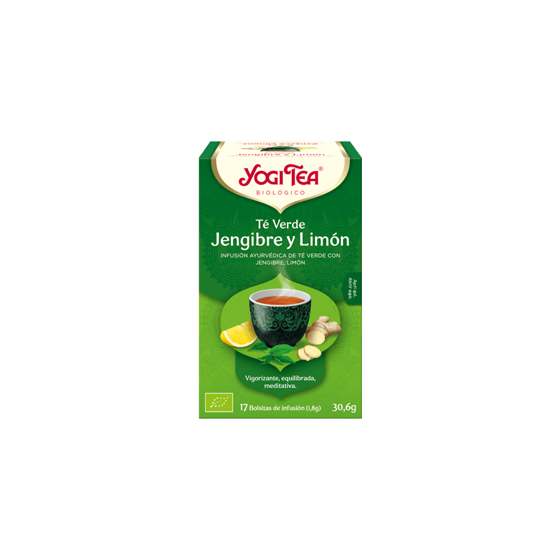 YOGI TEA VERDE JENGIBRE LIMON 17 FILTROS