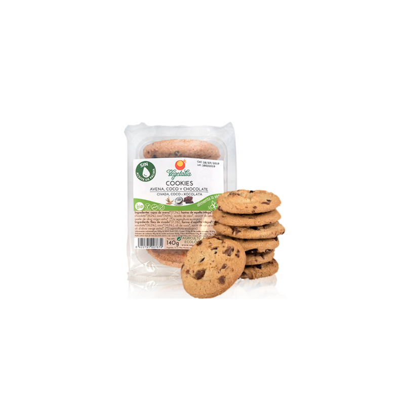 COOKIES AVENA COCO Y CHOCOLATE 140 GR BIO