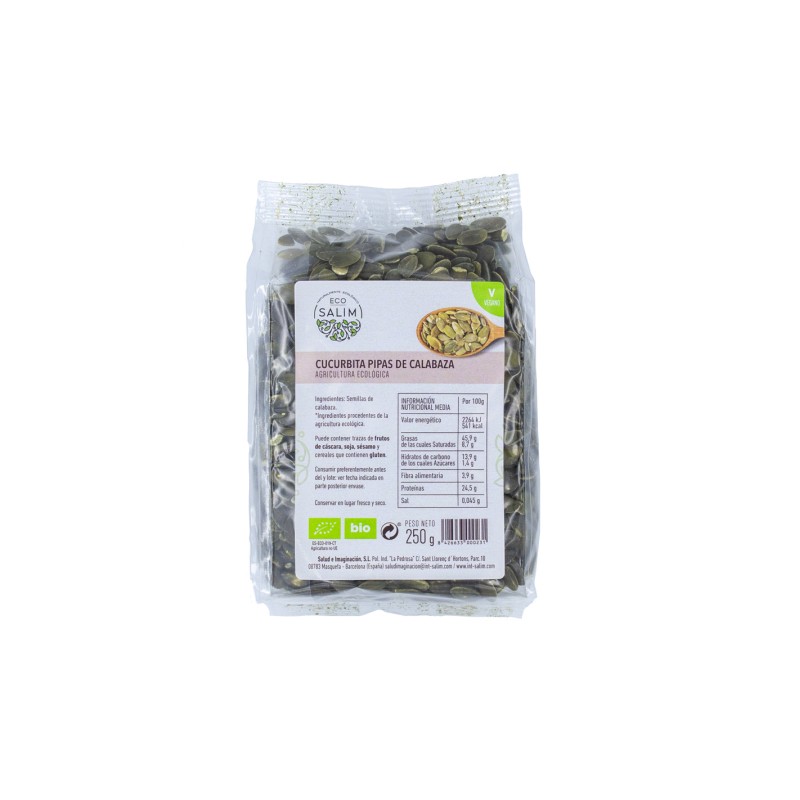 PIPAS CALABAZA ECO 250 GR CUCURBITA