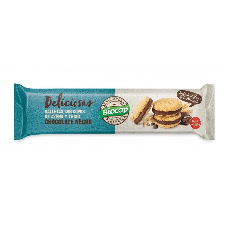 GALLETA DELICIOSAS RELLENA CHOCO NEGRO 150 GR