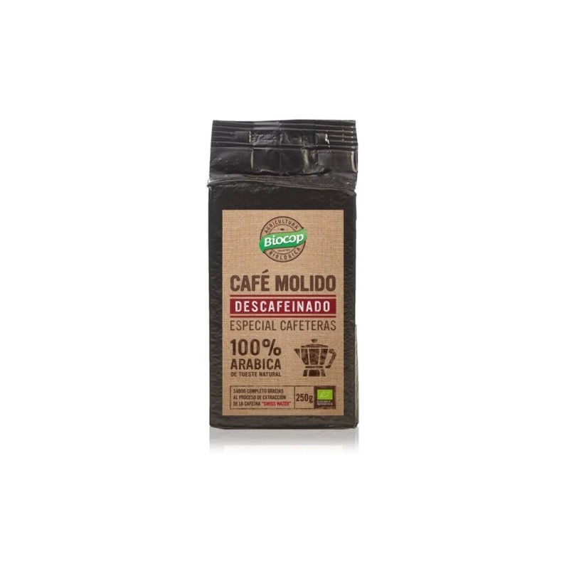 CAFE DESCAFEINADO MOLIDO 100% ARABICA 250 gr