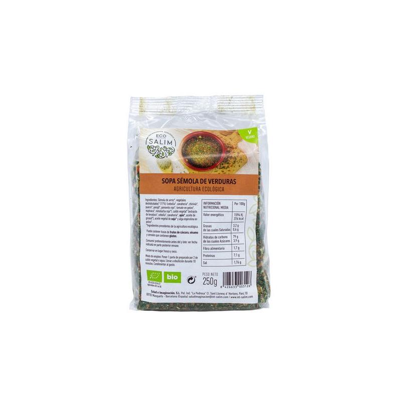 SEMOLA VERDURAS ECO 250 GR