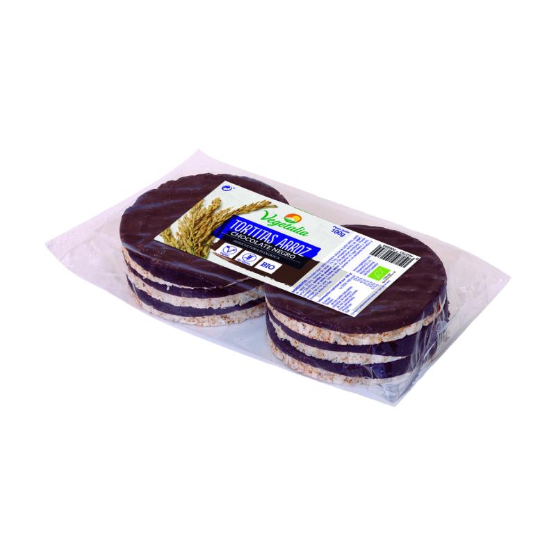 TORTAS ARROZ CHOCO NEGRO 100 GR BIO