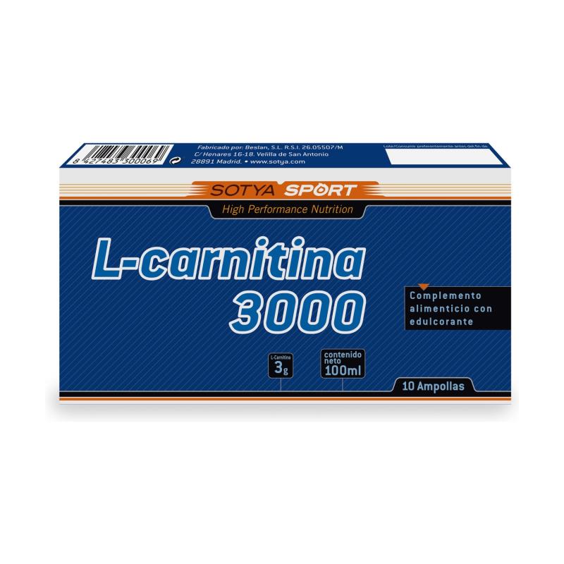 L-CARNITINA 10 AMPOLLAS 3000 MG